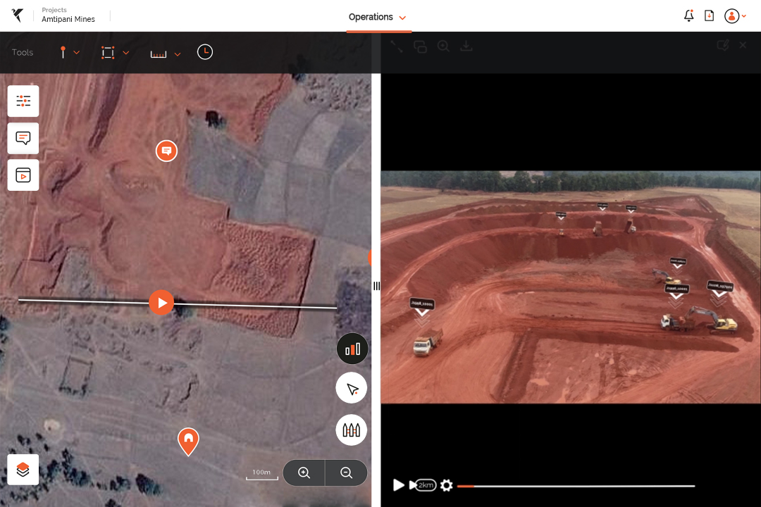 Drone data for mine monitoring