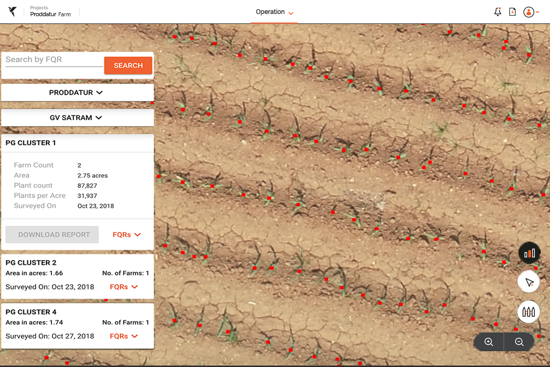 Drone data for crop insurance